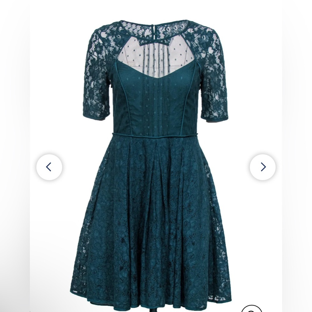 BCBG MaxAzria Julya teal dress size 0